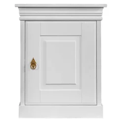 Weißer Landhaus Nachtschrank 1-türig - Presto
