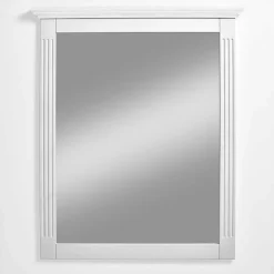 Weißer Landhausspiegel mit Holzrahmen - Kazanova