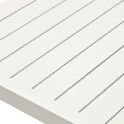 Weißer Metall-Gartentisch aus Aluminium - Kosmyna