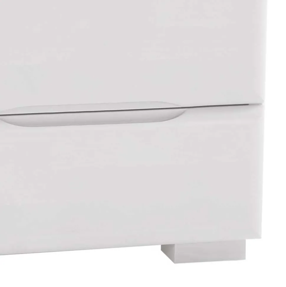 Weißer Nachttisch Dayton aus Massivholz Buche