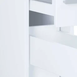 Weißer Nischenschrank mit Schublade und Auszug - Gransov