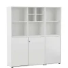 Weißer Office Aktenschrank 168 cm hoch - Empire