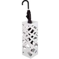 Weißer Regenschirmständer in modernem Design - Raven