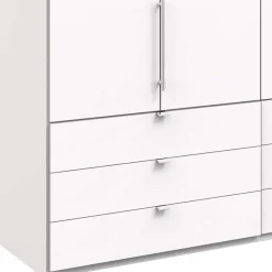 Weißer Schlafzimmerschrank mit Falttüren - Donpiave