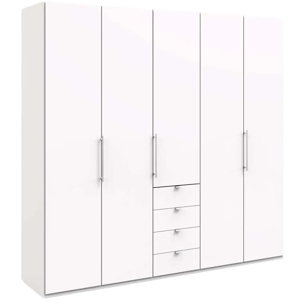 Weißer Schrank für Kleidung mit Falttüren - Donpiave