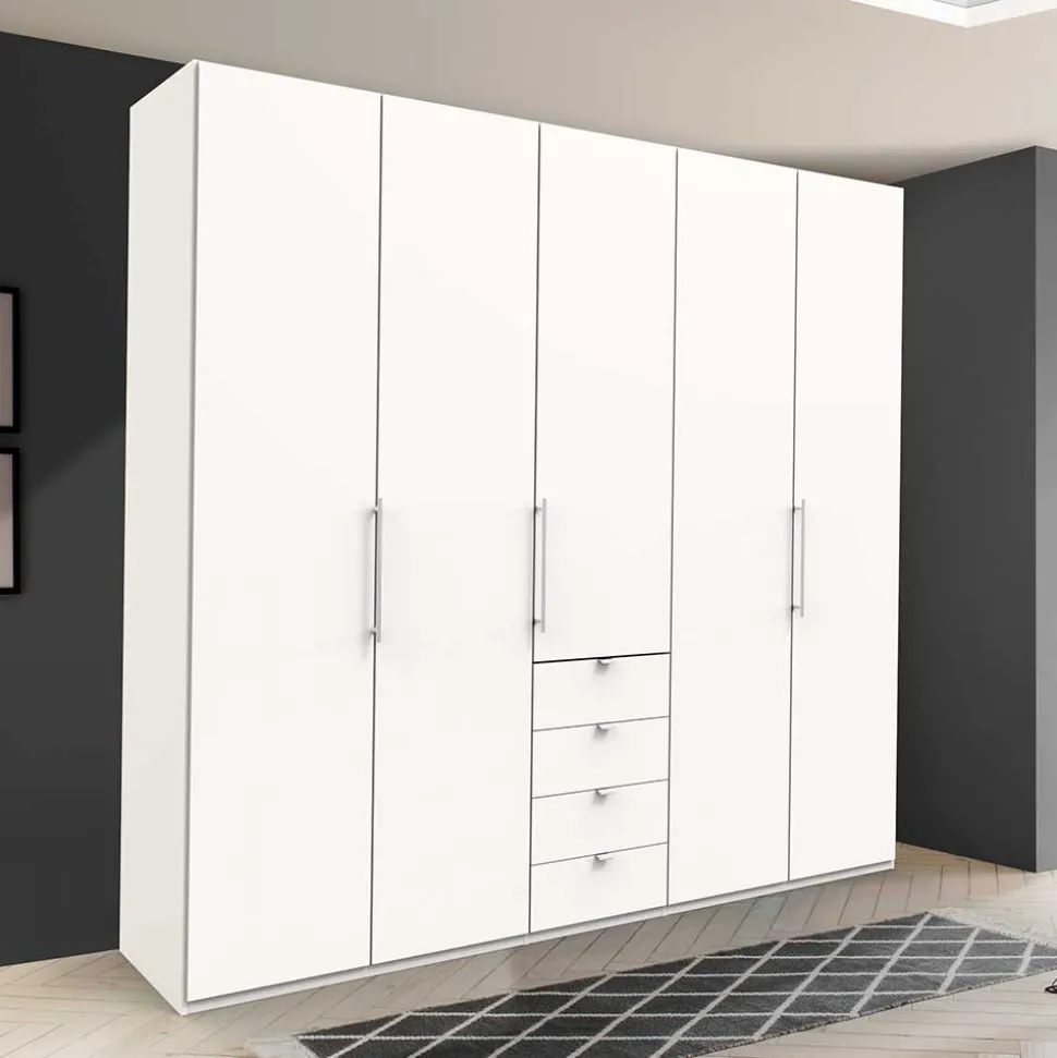 Weißer Schrank für Kleidung mit Falttüren - Donpiave