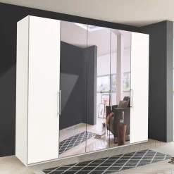 Weißer Schrank fürs Schlafzimmer mit Spiegeln - Donpiave