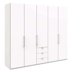 Weißer Schrank mit zwei Falttüren & Tür - Donpiave