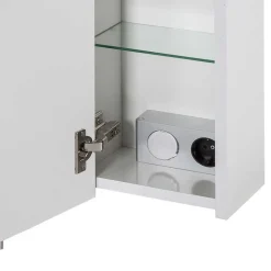 Weißer Spiegelschrank für das Bad - Yuliva