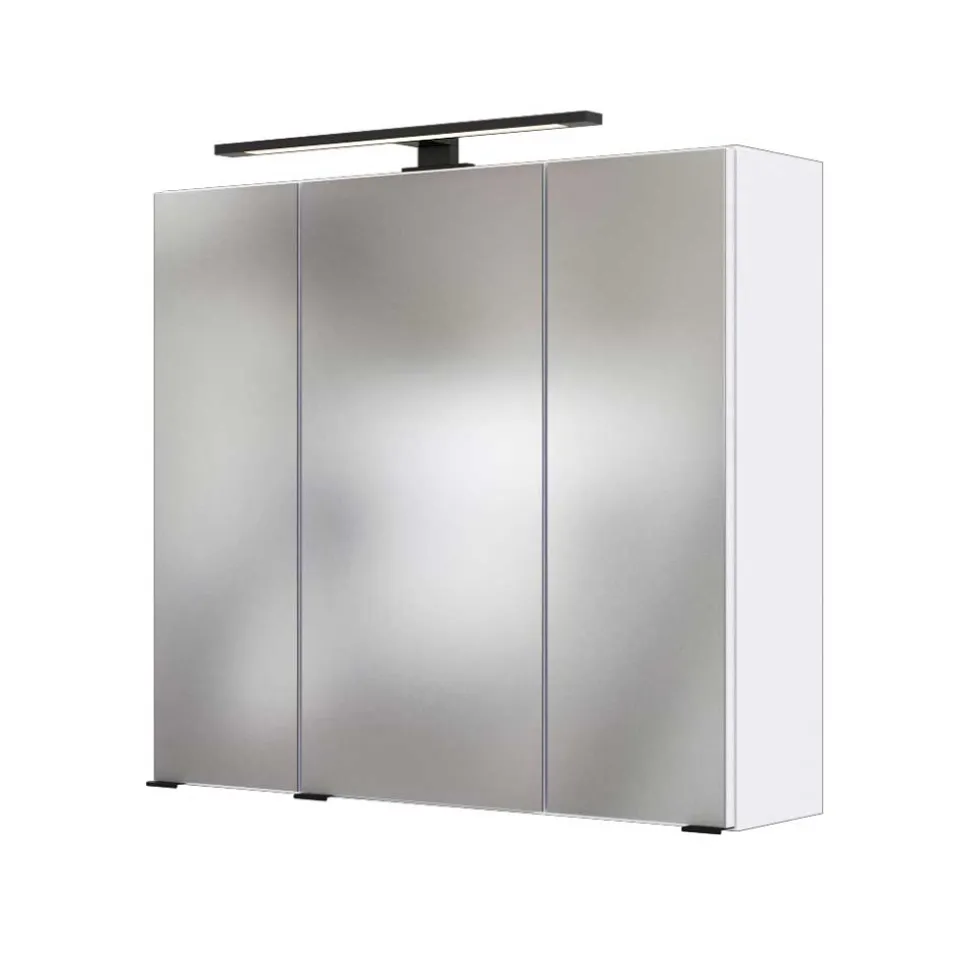 Weißer Spiegelschrank fürs Badezimmer - Maney