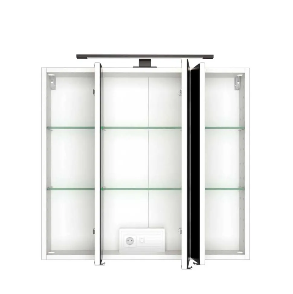 Weißer Spiegelschrank fürs Badezimmer - Maney