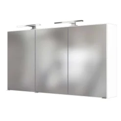 Weißer Spiegelschrank in 120cm Breite - Vandan