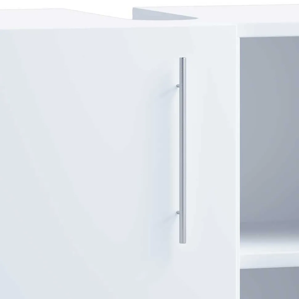 Weißer Unterschrank fürs Waschbecken 60x51x30 cm - Sua
