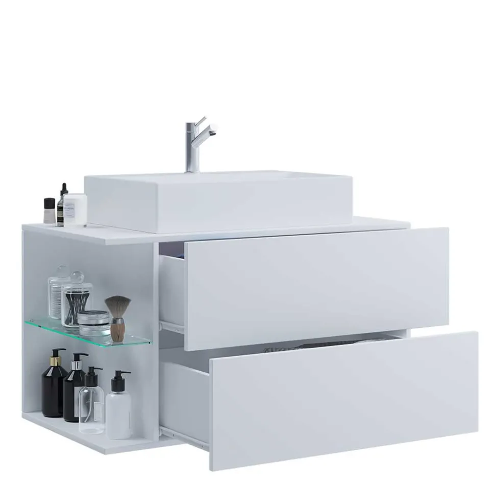 Weißer Waschtisch für die hängende Montage - Ziovarica