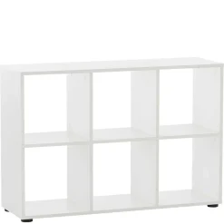 Weißer Winkel Schreibtisch mit Regal - Empire