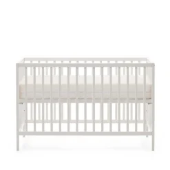 Weißes Babybett mit Rundum-Gitter - Tijong