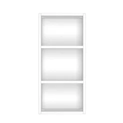 Weißes Bad Wandregal mit 3 Fächern - Enwicos