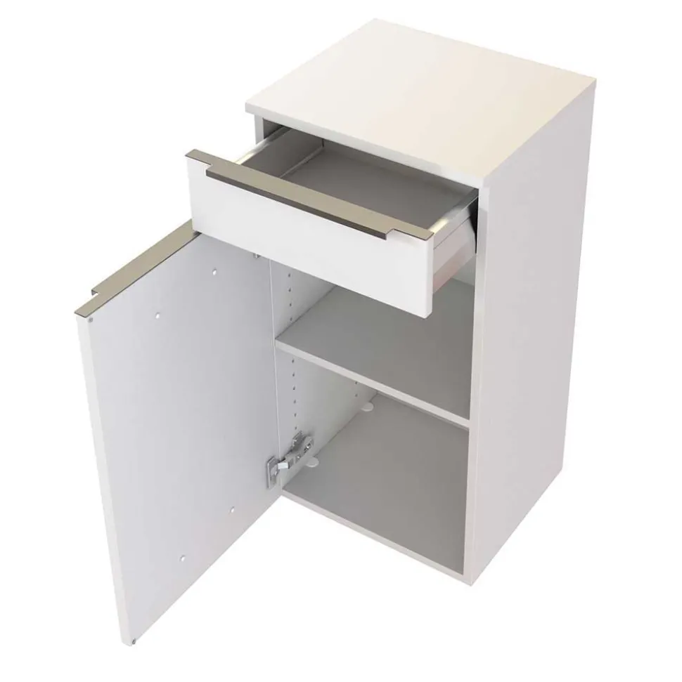 Weißes Badezimmermöbel Set groß - Livendas (fünfteilig)