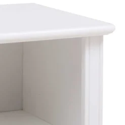 Weißes Bett & Nachttische - Velriva (dreiteilig)