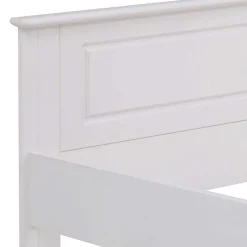 Weißes Bett & Nachttische - Velriva (dreiteilig)