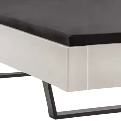 Weißes Doppelbett aus Kiefer Massivholz - Lardias