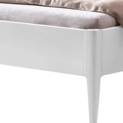Weißes Doppelbett ohne Kopfteil - Meteora