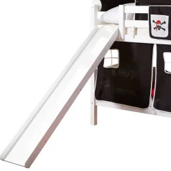 Weißes Doppelstockbett Pirat mit Rutsche - Cosenza