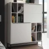 Weißes Highboard mit 8 Fächern & 2 Türen - Enkraja