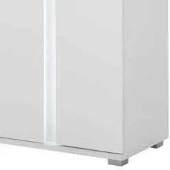 Weißes Highboard mit LED Beleuchtung - Tirol