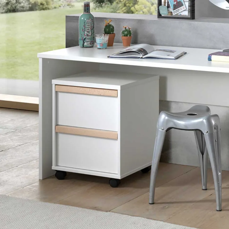 Weißes Jugendzimmer Möbel Kombi - Eldrus (fünfteilig)