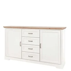 Weißes Landhaus Schlafzimmer Set - Maggio (fünfteilig)