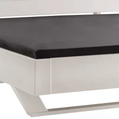 Weißes Massivholzbett mit Kufen - Odrato