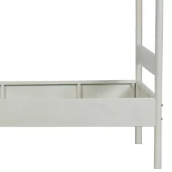 Weißes Metallbett mit Baldachin - Jenva