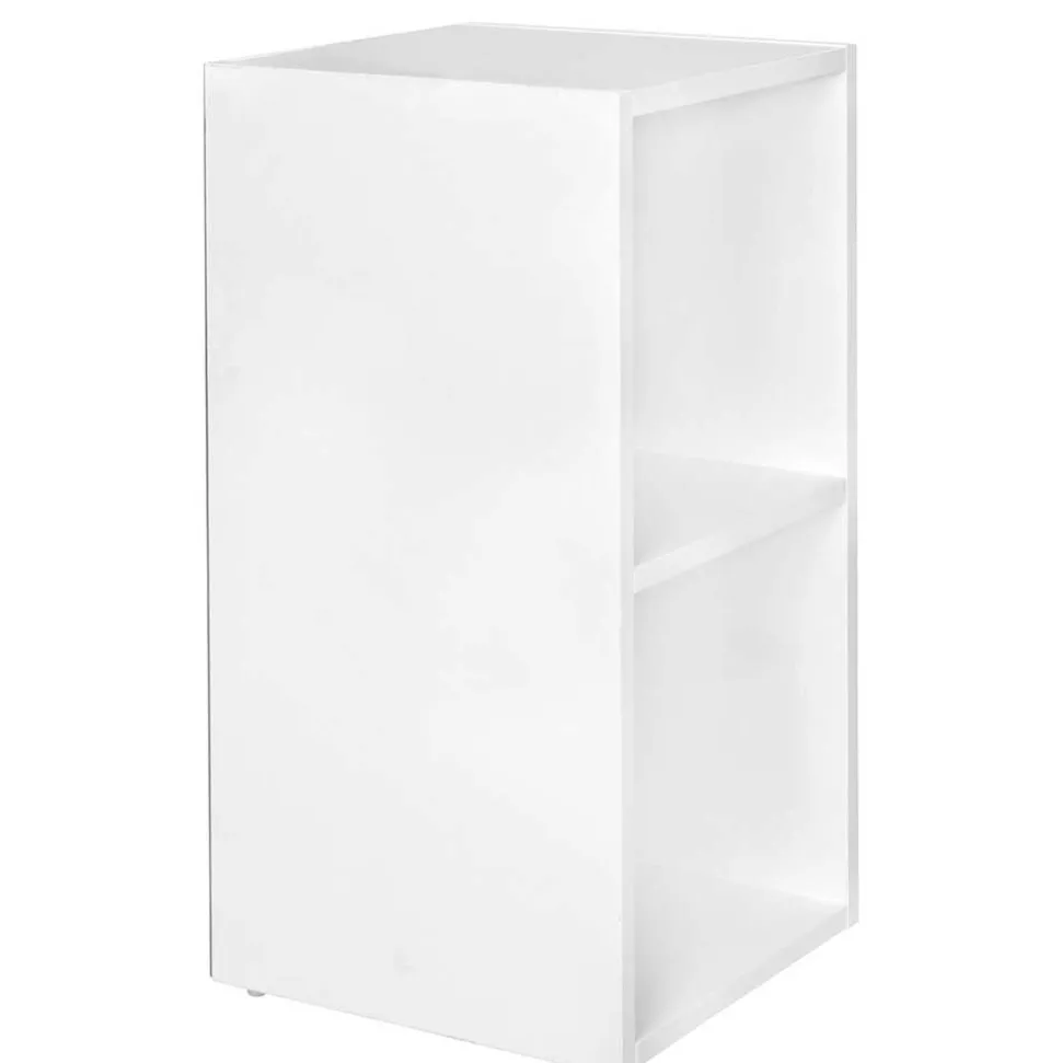 Weißes Regal mit zwei Fächern - 30x60x30 cm - Hank