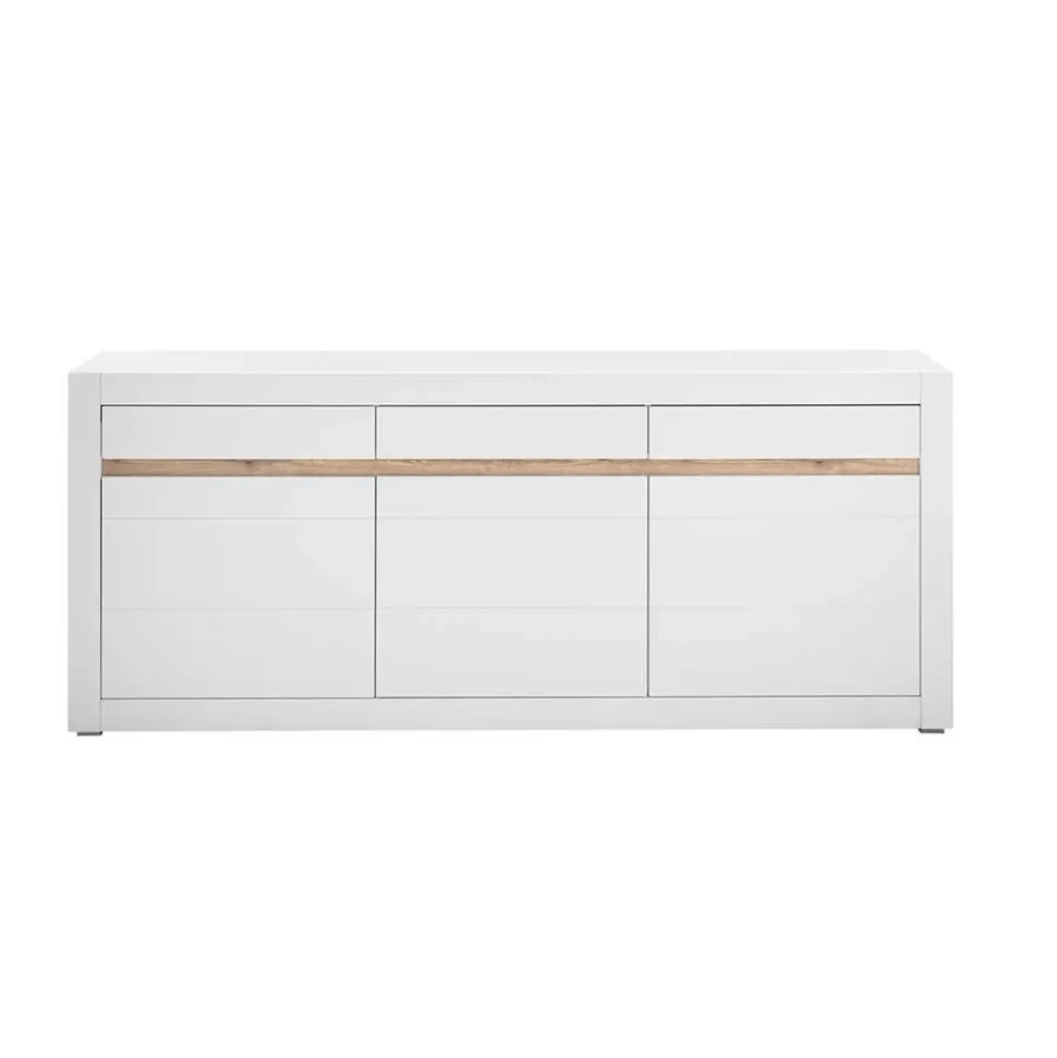 Weißes Sideboard mit 217 cm Breite - Ilana