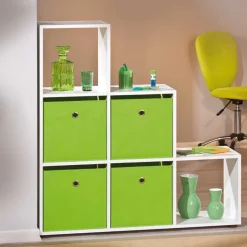 Weißes Stufenregal mit 6 Fächern - Sympatia