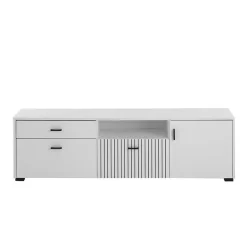 Weißes TV Board 150 cm breit - Dualkos