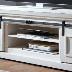 Weißes TV Board im Modern Country Style - Kuito