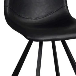 White Wash Eiche Tisch mit 4 Stühlen - Pulva (fünfteilig)