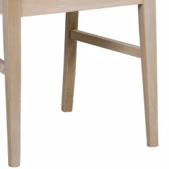 White Wash Esstischgruppe aus Eiche - Pessoa (fünfteilig)