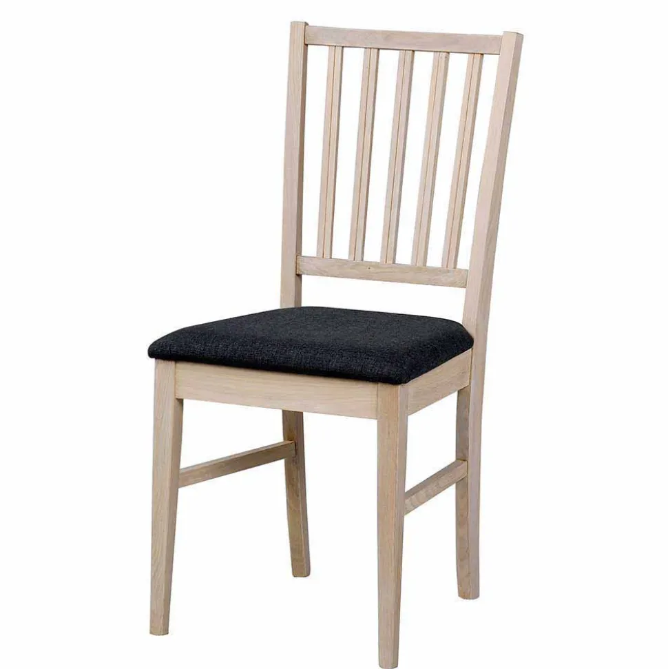 White Wash Esstischgruppe aus Eiche - Pessoa (fünfteilig)