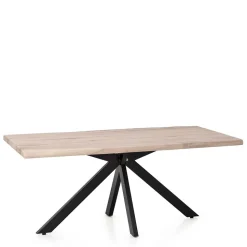 White Wash Esszimmertisch mit Baumkante - Wieza