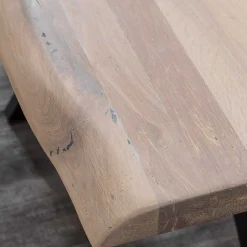 White Wash Esszimmertisch mit Baumkante - Wieza