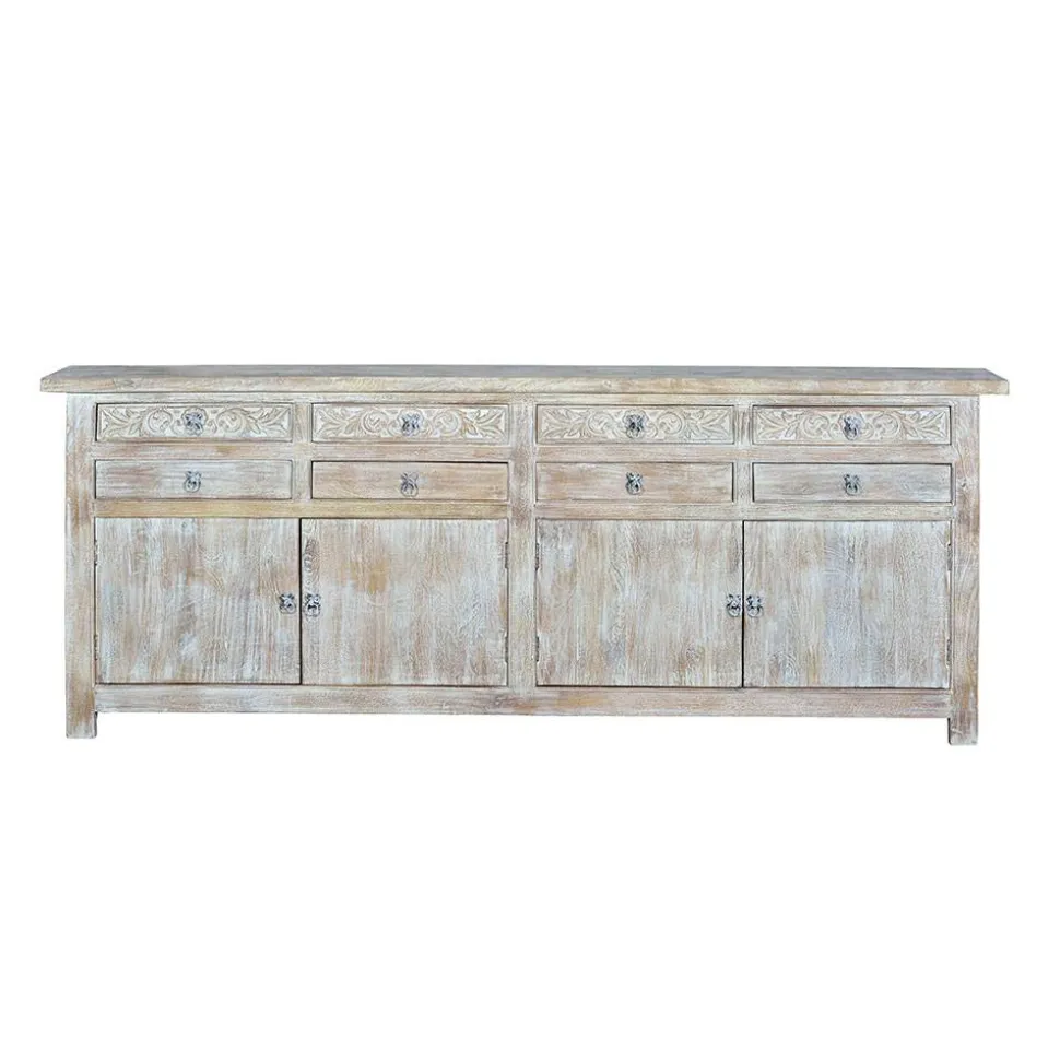 White Wash Sideboard - Shabby Chic - Catlony