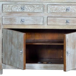 White Wash Sideboard - Shabby Chic - Catlony