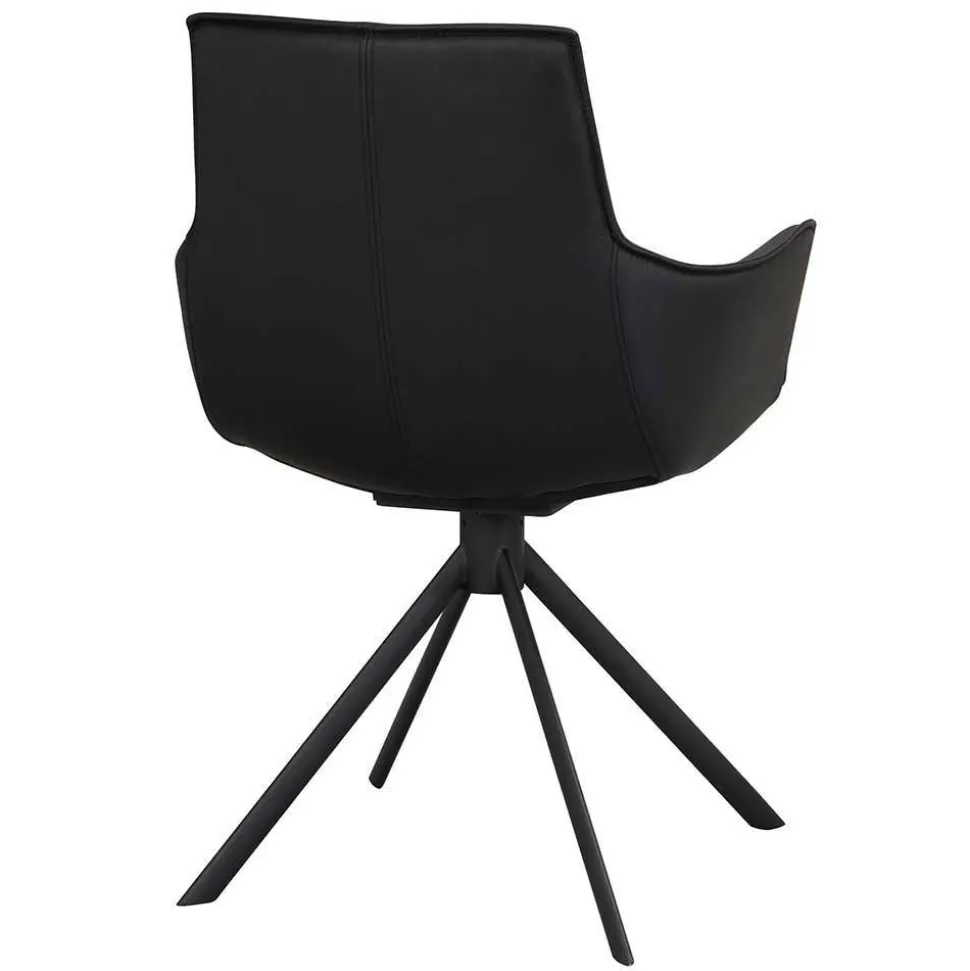 White Wash Tisch & Lederstühle - Senatau (siebenteilig)