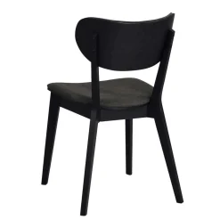 White Wash Tisch & Stühle Schwarz - Pessoa (siebenteilig)