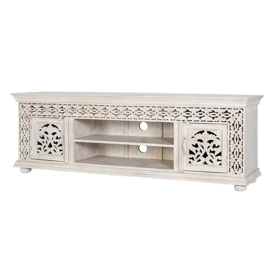 White Wash TV Lowboard - dekoratives Design - Snake