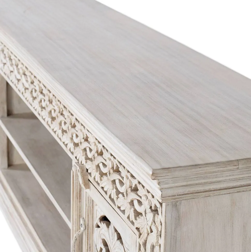 White Wash TV Lowboard - dekoratives Design - Snake