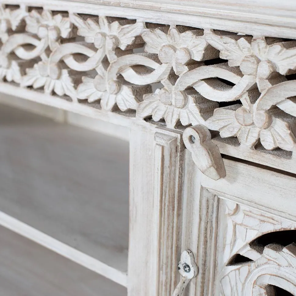 White Wash TV Lowboard - dekoratives Design - Snake